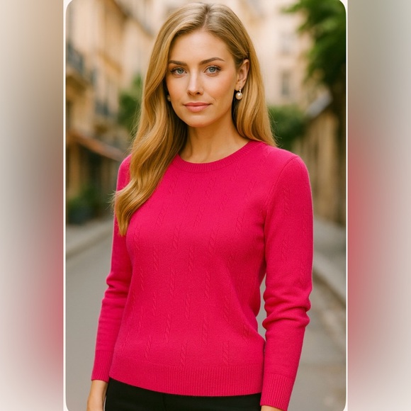 Dino women's sweater, French  pink color size US  S - Picture 1 of 7